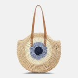 hoombox Women Simplicity Stripe Straw Bag Handbags Tote Retro Beach Bag