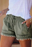 Hoombox  Adjustable Tassel Pockets Design Denim Shorts(3 Colors)