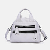 hoombox Women Multi-pocket Handbags Waterproof Crossbody Leather Bag