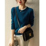 hoombox Loose Round Neck Pullover with Thin Knitted Bottoming Shirt