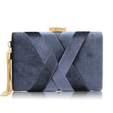 hoombox Milisente  New Arrival Women Clutch Bags Top Quality Suede Clutches Purses Ladies Tassels Evening Bag Wedding Clutches