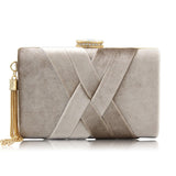 hoombox Milisente  New Arrival Women Clutch Bags Top Quality Suede Clutches Purses Ladies Tassels Evening Bag Wedding Clutches