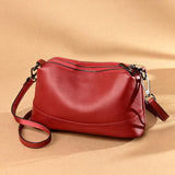 hoombox Cowhide New Middle-aged Women Summer New Shoulder Diagonal Bag