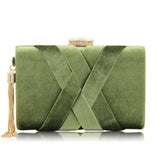 hoombox Milisente  New Arrival Women Clutch Bags Top Quality Suede Clutches Purses Ladies Tassels Evening Bag Wedding Clutches