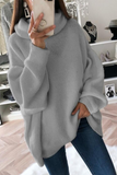 Hoombox Fashion Solid Patchwork Turtleneck Sweaters(5 Colors)