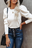 Hoombox Casual Solid Patchwork O Neck Tops(4 Colors)