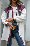 Hoombox Casual Plaid Patchwork Turndown Collar Outerwear(3 colors)