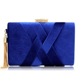 hoombox Milisente  New Arrival Women Clutch Bags Top Quality Suede Clutches Purses Ladies Tassels Evening Bag Wedding Clutches