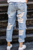 Hoombox  On-trend Ripped Straight Jeans