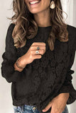 Hoombox  Long Sleeve Openwork Lace Blouse(5 Colors)