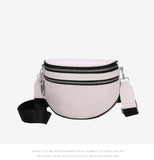 hoombox Fashion Lady Leather Diagonal Saddle Bag