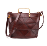 hoombox Retro top layer leather crossbody bag