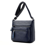 hoombox Middle-aged mother soft leather shoulder bag