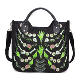 hoombox Halloween skull print handbag