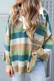 Hoombox  Striped Contrast Sweatshirt Tops