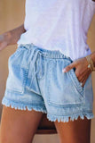 Hoombox  Adjustable Tassel Pockets Design Denim Shorts(3 Colors)