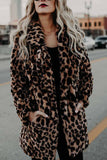 Hoombox  Women's Lapel Leopard Coat