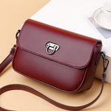 hoombox Fashion Leather Messenger Shoulder Small Square Bag