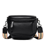 hoombox Fashion Lady Leather Diagonal Saddle Bag