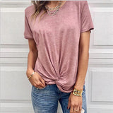 hoombox Fashion Short Sleeve Irregular T-Shirt