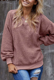 Hoombox  Teddy Plush Sweater Casual Tops