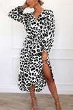 Hoombox  V Neck Sexy Leopard Dress（4 colors）