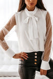 hoombox Fashion Street Solid Patchwork O Neck Blouses