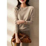 hoombox Loose Round Neck Pullover with Thin Knitted Bottoming Shirt