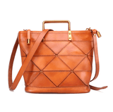 hoombox Retro top layer leather crossbody bag