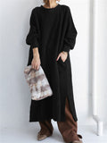 hoombox Casual Warm Beautiful Fashion Sweater Long Dresses