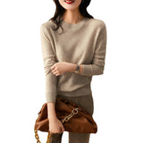 hoombox Loose Round Neck Pullover with Thin Knitted Bottoming Shirt