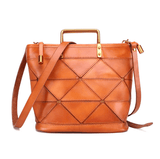 hoombox Retro top layer leather crossbody bag