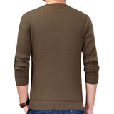 hoombox Men's Sweater V-neck Pullover Bottomed Shirt