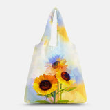 hoombox Women Nylon Tie Dye Sunflower Pattern Print Summer Bag Shoulder Bag Handbag Tote