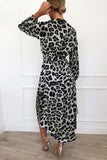 Hoombox  V Neck Sexy Leopard Dress（4 colors）