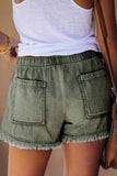 Hoombox  Adjustable Tassel Pockets Design Denim Shorts(3 Colors)