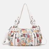 hoombox Women Floral Waterproof Multicolor Print Handbag Crossbody Bag Shoulder Bag