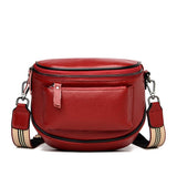 hoombox Fashion Lady Leather Diagonal Saddle Bag