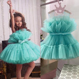 hoombox  Baby Clothes for Girls Toddler Kids Wedding Princess Gown Girl Elegant Birthday Dress Tulle Bridesmaid Evening Party Dresses