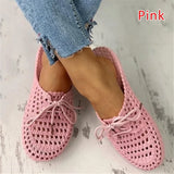 hoombox Women's Flip-flops Summer Shoes for Women Sandals Fashion Hollow Out Breathable Beach Shoes Lace-up Ladies Slippers Sandals