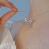 hoombox Y2K Star Zircon Pendant Necklace for Women Luxury Sweet Cool Girl Punk Heart Clavicle Chain New Fashion Jewelry Party Gift