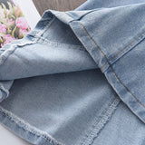 hoombox Baby Girl Clothes Menoea  Princess Denim Dresses for Baby Girl Clothing New Summer Toddler Pearl Lace Patchwork Princess Dress for Kids 2-7Y