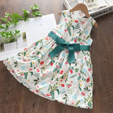 hoombox  Kids Dresses For Girls Children Summer Sleeveless Casual Clothes Dress Girls Animals Pattern Party Dresses 2-7Years