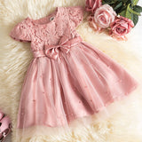 hoombox  Baby Clothes for Girls Toddler Kids Wedding Princess Gown Girl Elegant Birthday Dress Tulle Bridesmaid Evening Party Dresses