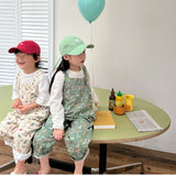 hoombox Spring new children cartoon printed overalls kids jumpsuits boys and girls cute loose suspenders trousers