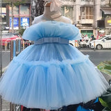 hoombox  Baby Clothes for Girls Toddler Kids Wedding Princess Gown Girl Elegant Birthday Dress Tulle Bridesmaid Evening Party Dresses