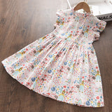 hoombox  Kids Dresses For Girls Children Summer Sleeveless Casual Clothes Dress Girls Animals Pattern Party Dresses 2-7Years