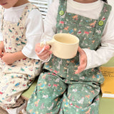 hoombox Spring new children cartoon printed overalls kids jumpsuits boys and girls cute loose suspenders trousers