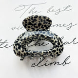 deanwangkt Acetate Hair Claw Clip for Women Girls Mini Leopard Hair Clips Chic Hairclip Barrettes Crab Hairpins Clamp Hair Accessories