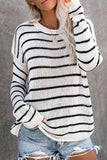 Hoombox  Loose grid Round Neck Sweater